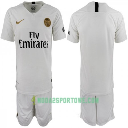 Koszulka Paris Saint-Germain Dziecięcy Wyjazdowe Stroje Piłkarskie 2018-2019 Krótki Rękaw